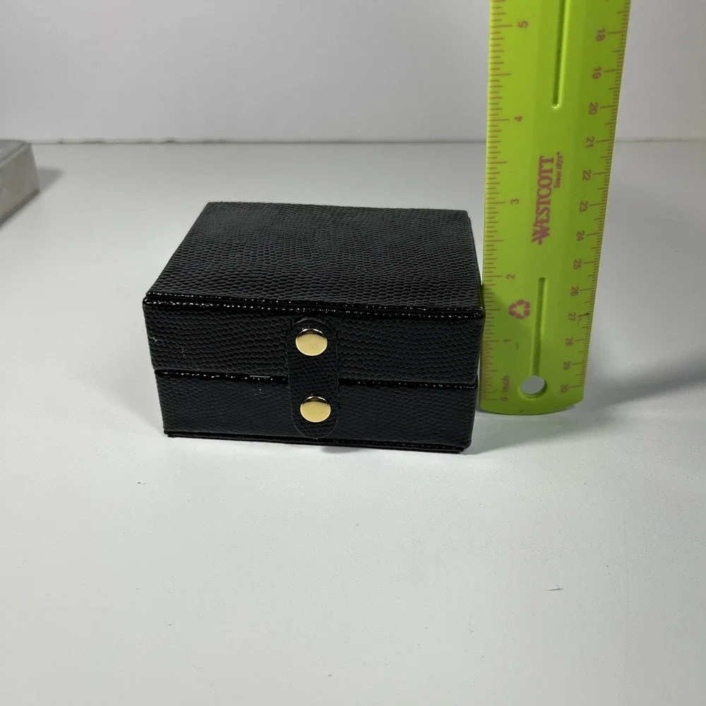 Portable Jewelry Box Organizer‎ Leather Jewellery Ornaments Case Travel Storage